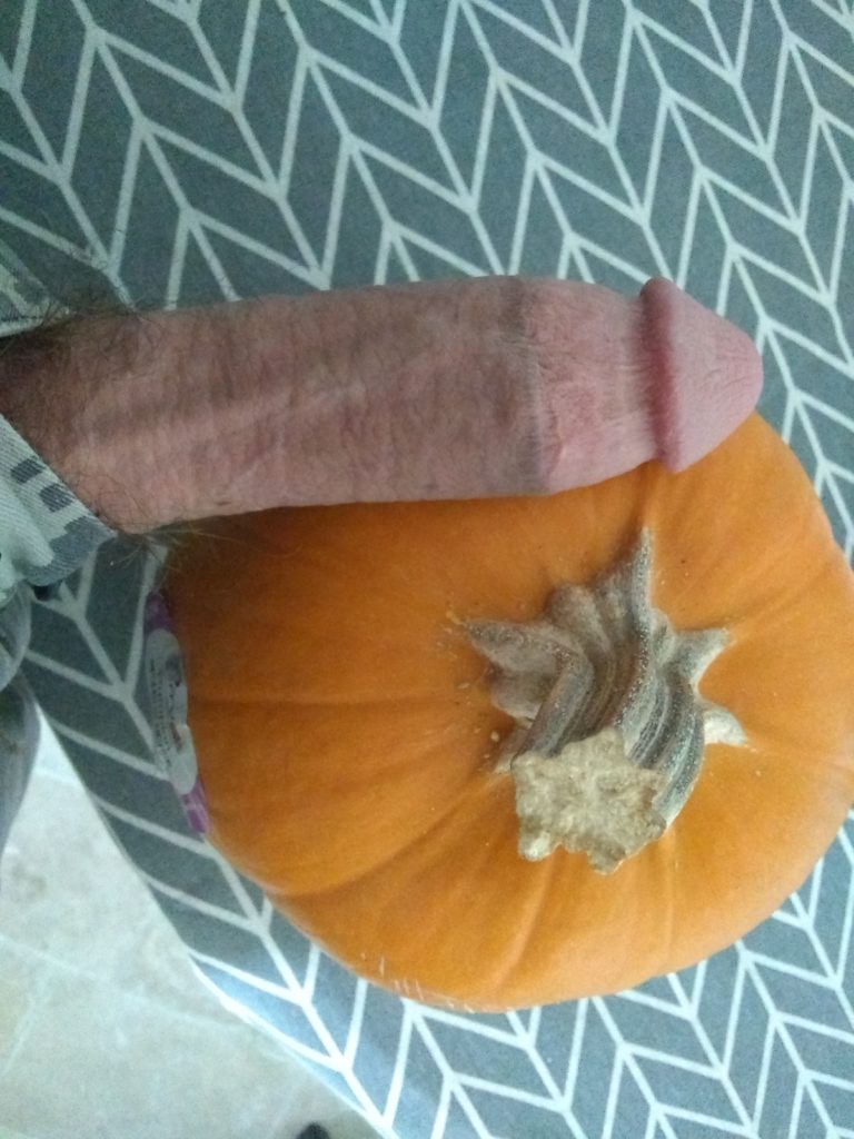 Hard on with pumpkin