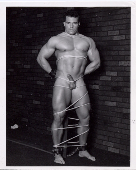 Vinnie Marino in bondage by Filmco Fetish, late 1980s