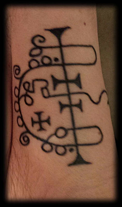 Freshly inked sigil of Asemodeus