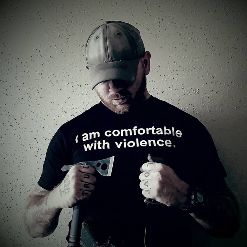 I am comfortable with violence.