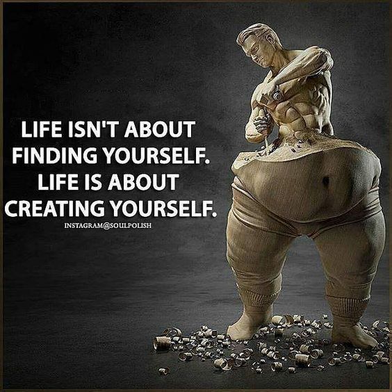 LIFE ISN'T ABOUT FINDING YOURSELF. LIFE IS ABOUT CREATING YOURSELF.
INSTAGRAM@SOULPOLISH