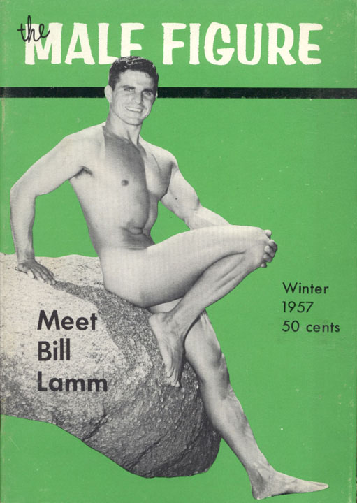 Bill Lamm featured in the Male Figure in late 1957, photos by Bruce of LA.