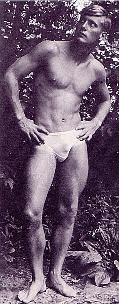 Midwestern farm boy Tommy Pollack shows his body to Troy Saxon in the mid 1960s