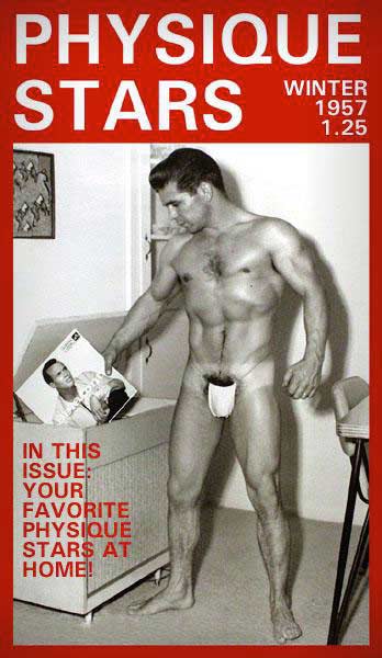 Billy Joe Carr photographed indoors by Western Photography Guild in 1957 for Physique Stars.