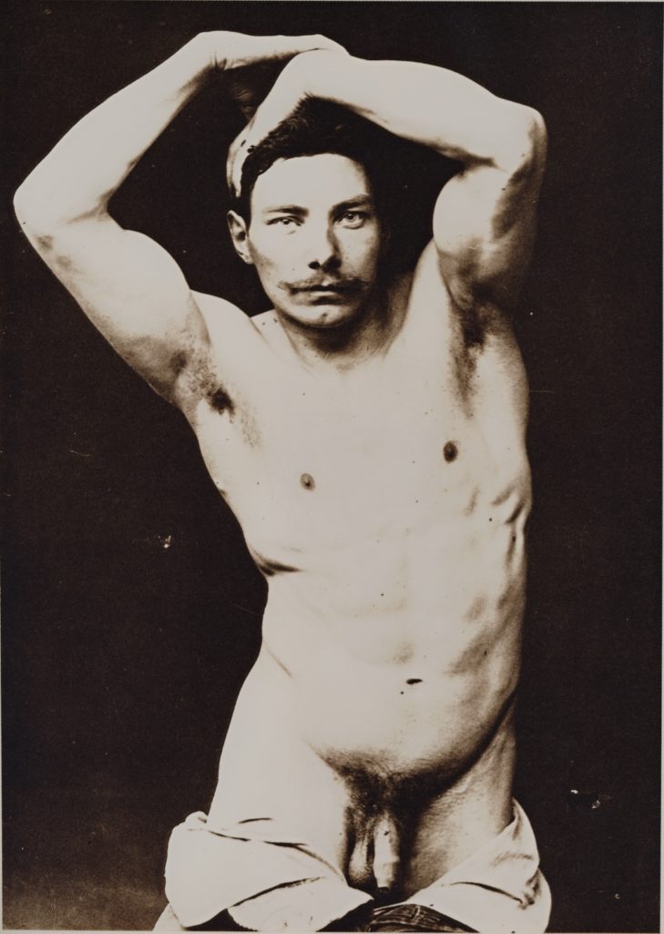French poet and policeman Ernest Raynaud photographed nude in 1890.
