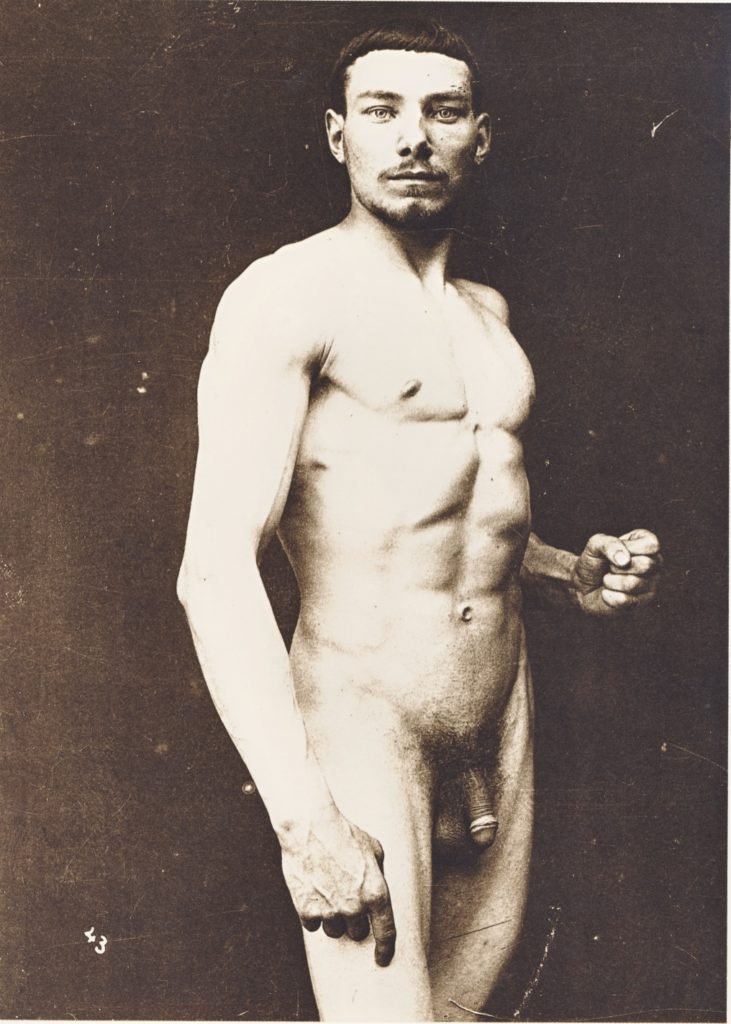 French poet and policeman Ernest Raynaud photographed nude in 1890.