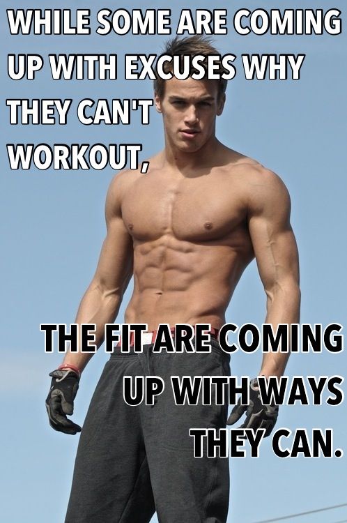 WHILE SOME ARE COMING
UP WITH EXCUSES WHY
THEY CAN'T
WORKOUT,
THE FIT ARE COMING UP WITH WAYS THEY CAN.