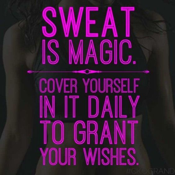 SWEAT IS MAGIC.
COVER YOURSELF IN IT DAILY TO GRANT YOUR WISHES. #CHIGRAND