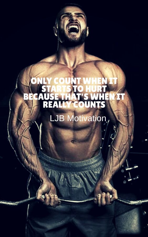 ONLY COUNT WHEN IT STARTS TO HURT BECAUSE THAT'S WHEN IT REALLY COUNTS
LJB Motivation,