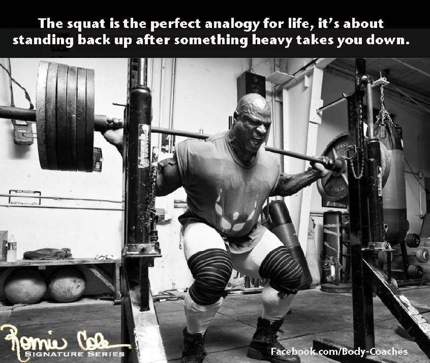 The squat is the perfect analogy for life, it's about standing back up after something heavy takes you down.
Romie Cole SIGNATURE SERIES
