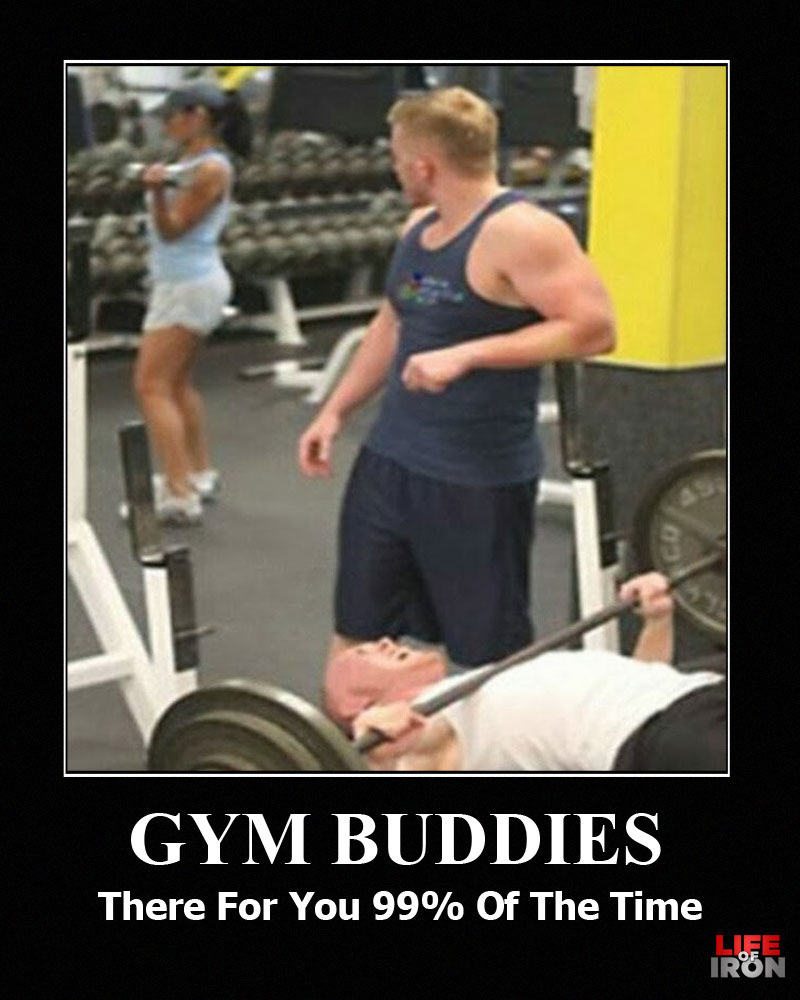 GYM BUDDIES
There For You 99% Of The Time
LIFE of IRON