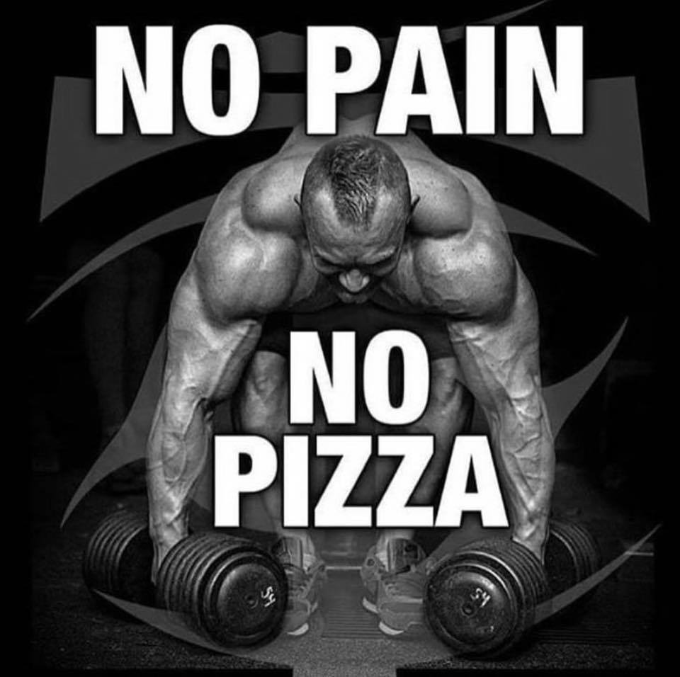 NO PAIN
NO PIZZA
54
54