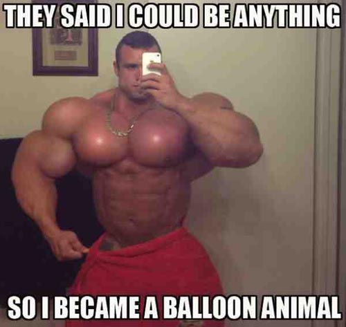 THEY SAID I COULD BE ANYTHING
SO I BECAME A BALLOON ANIMAL