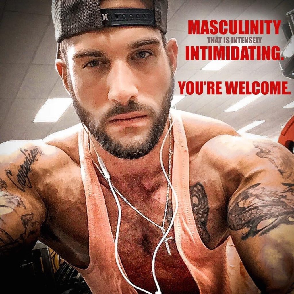 X
MASCULINITY THAT IS INTENSELY INTIMIDATING
YOU'RE WELCOME.