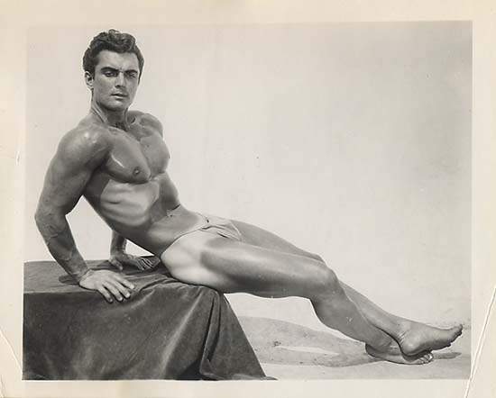 Bob Rome photographed by Bob Mizer for Athletic Model Guild in the 1950s.