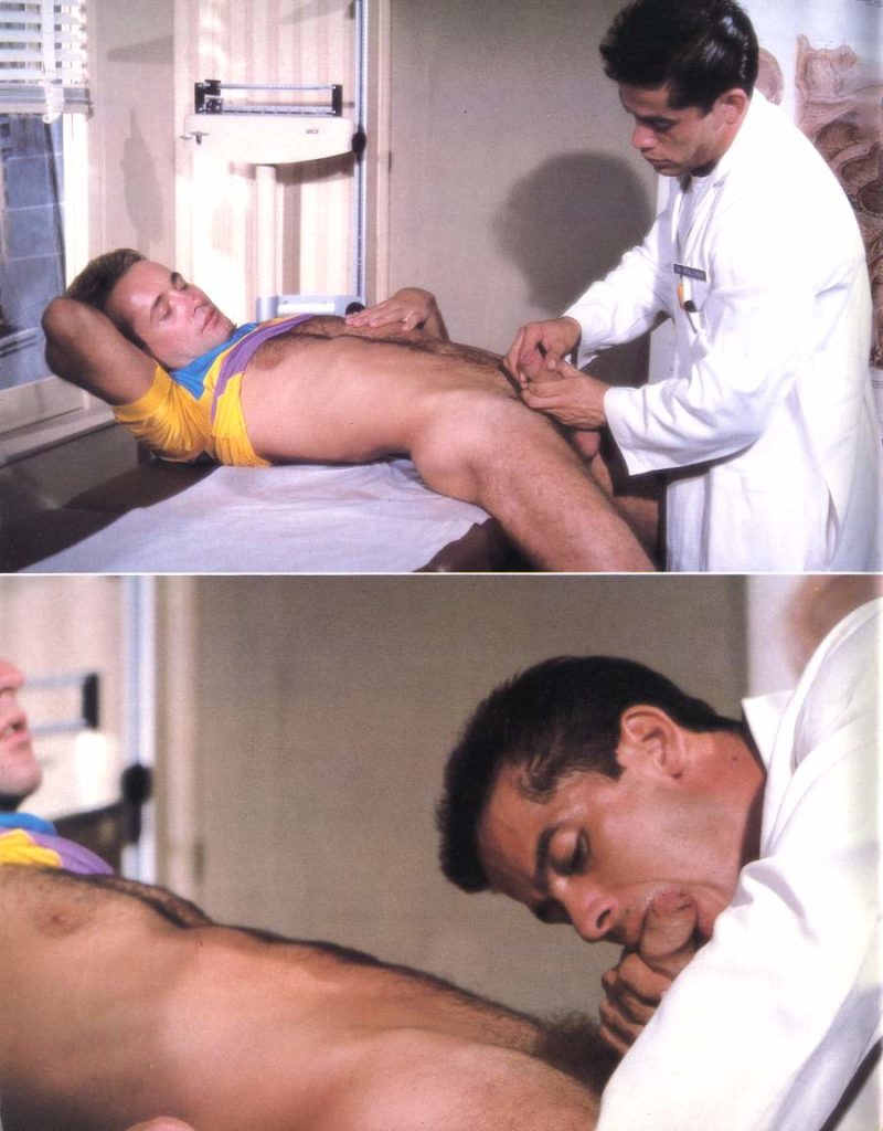 Dr. Melchor Diaz measures the man's penis.