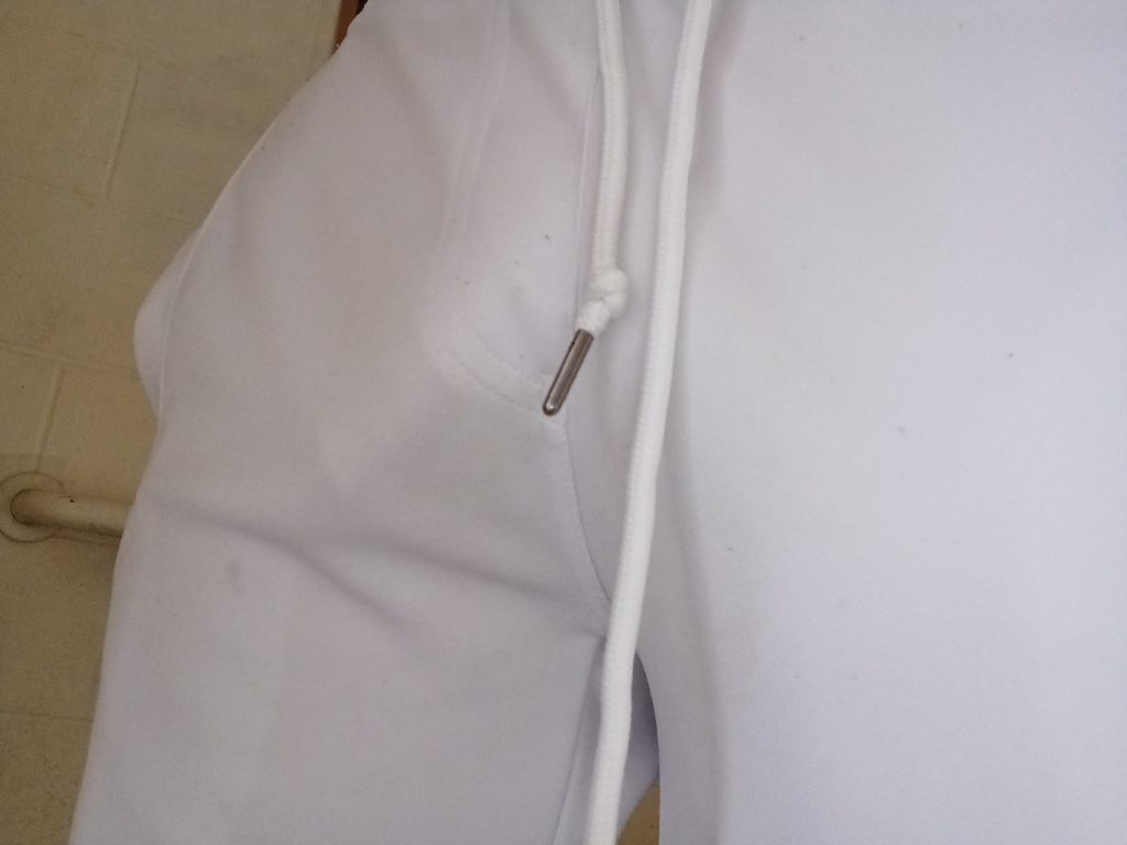 Dick print in white tracksuit