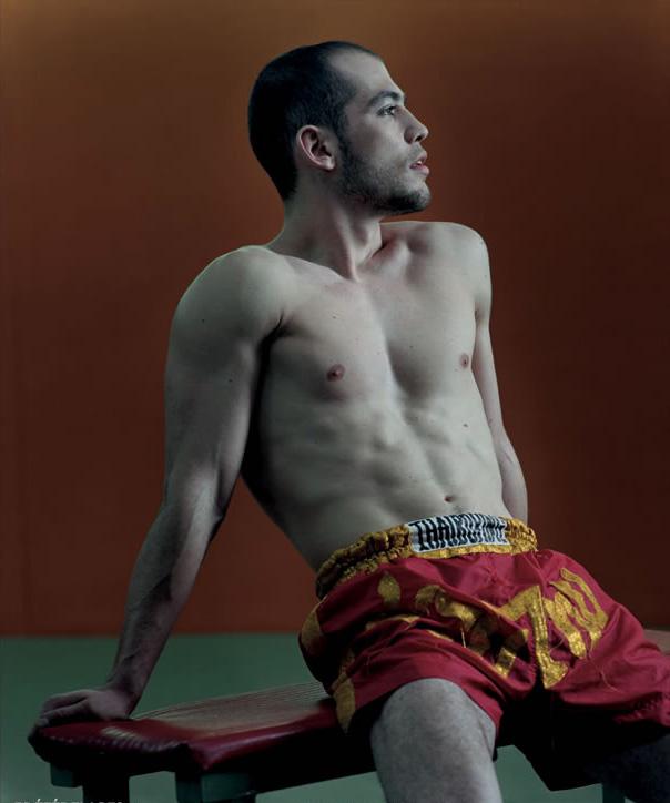 Spanish kickboxer and actor Moise Santamaria