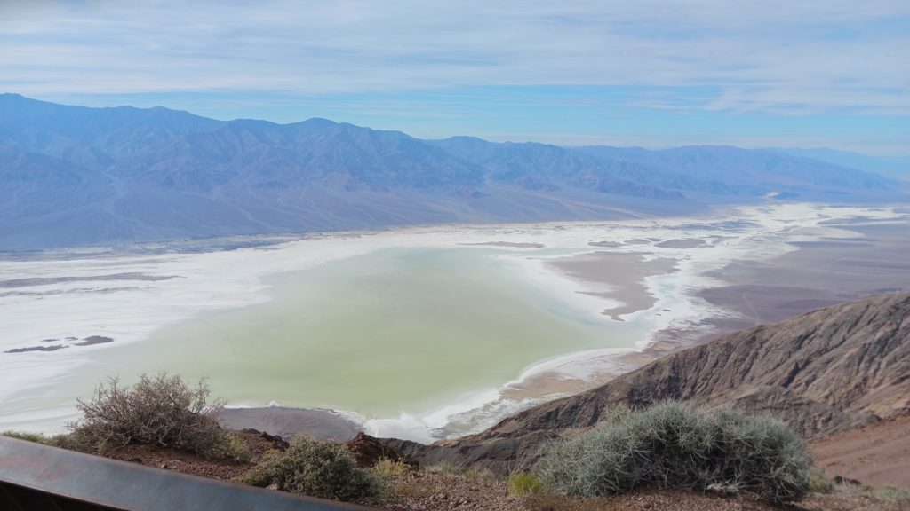 View of Lake Manley in Death Valley CA taken from Dante's View. 