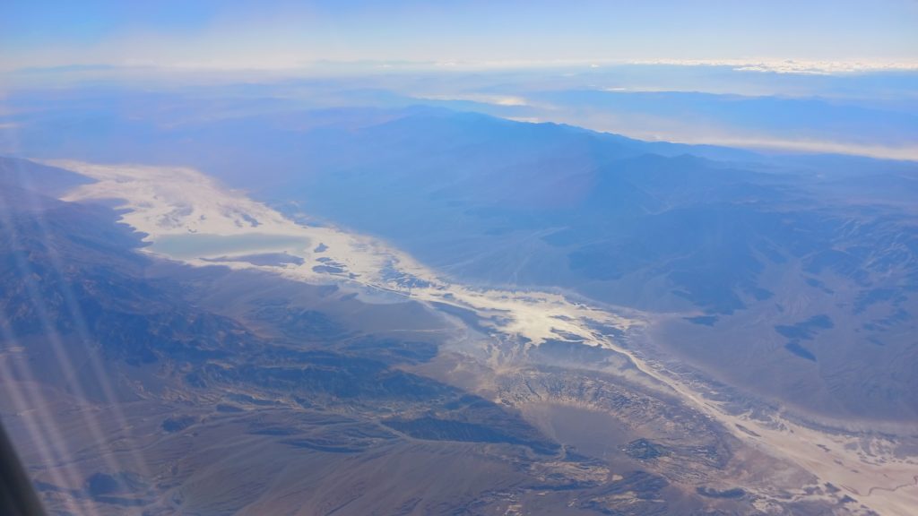 View of Death Valley from 25,000ft taken by Jack Drago on a Southwast flight from Las Vegas to Oakland, CA.