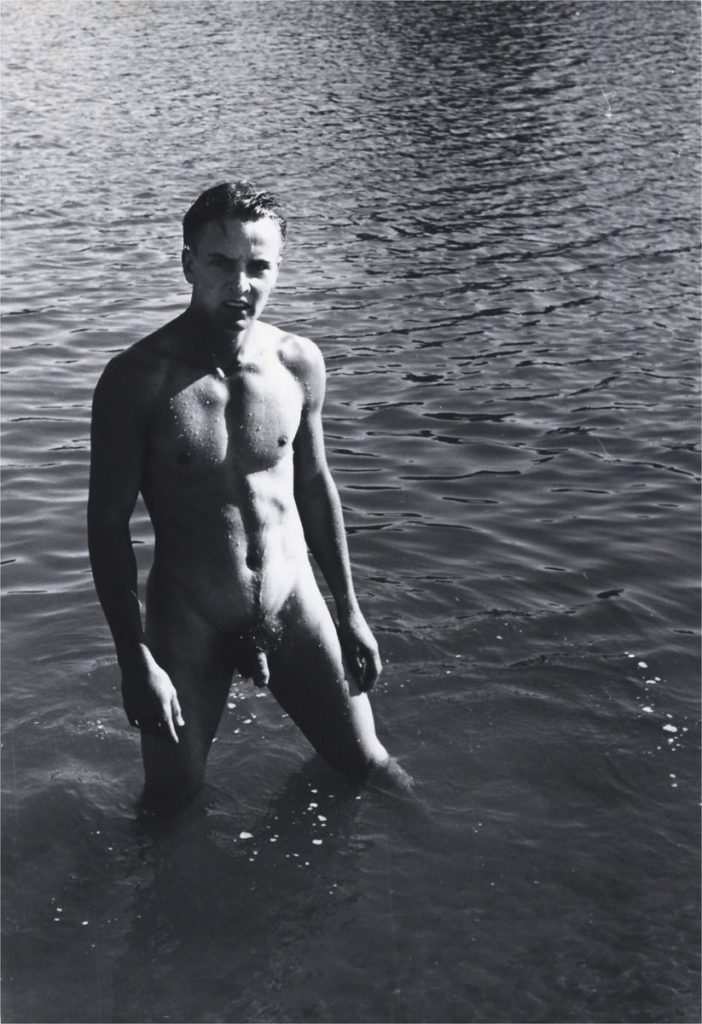 Eddie Tessar skinny dipping in black and white by Bruce of LA