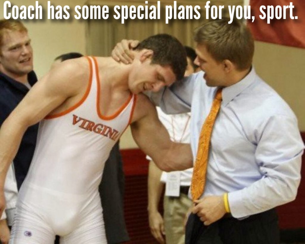 Coach has some special plans for you, Sport.