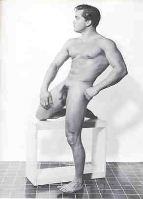 vintage 50s frontal nudity of Jack Harte