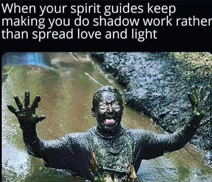 When your spirit guides keep making you do shadow work rather than spread love and light