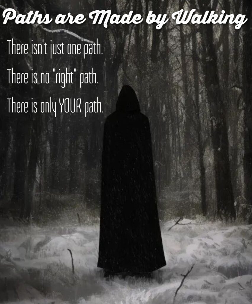 Paths are Made by Walking
There isn't just one path. There is no "right" path.
There is only YOUR path.