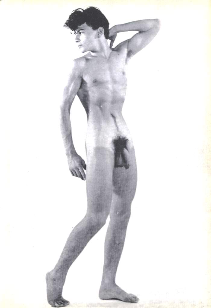 1950s black and white nude of Jan Gilbert