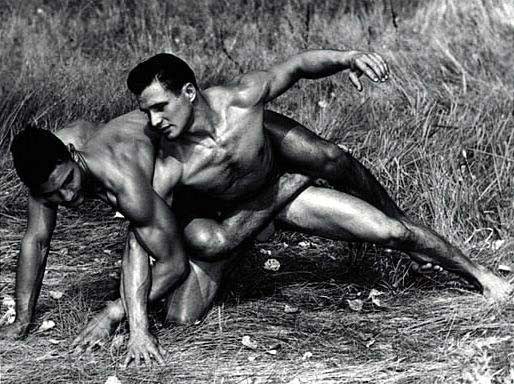 Johnny Rotolante wrestles Jim Dardanis for Western Photography Guild in the late 50s.